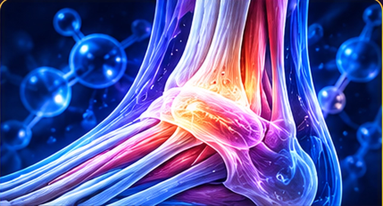 Illustrative high-detail anatomical tendon visual