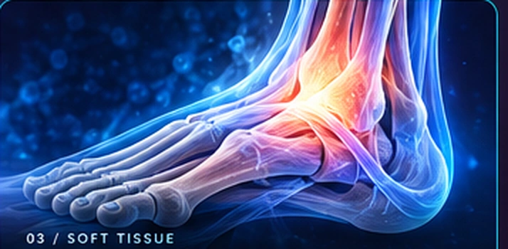 GUNA ankle treatment educational illustration