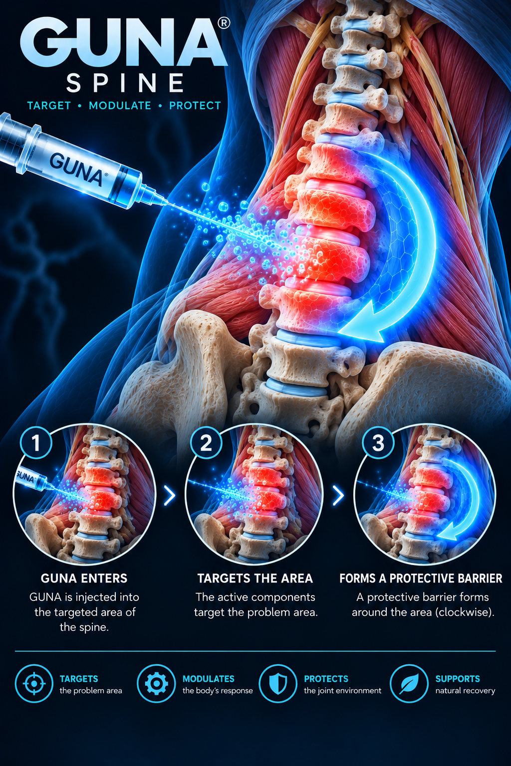 Spine anatomical illustration